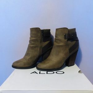 Aldo Rustic Brown Booties